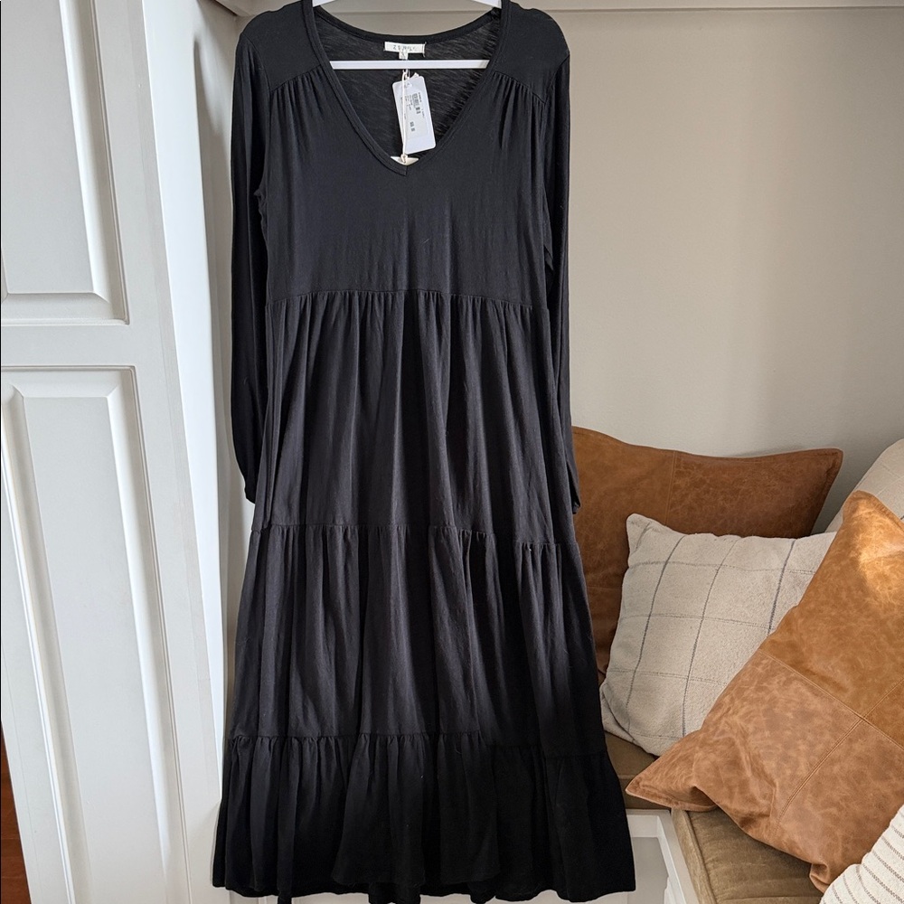NWT Z Supply long sleeve back dress